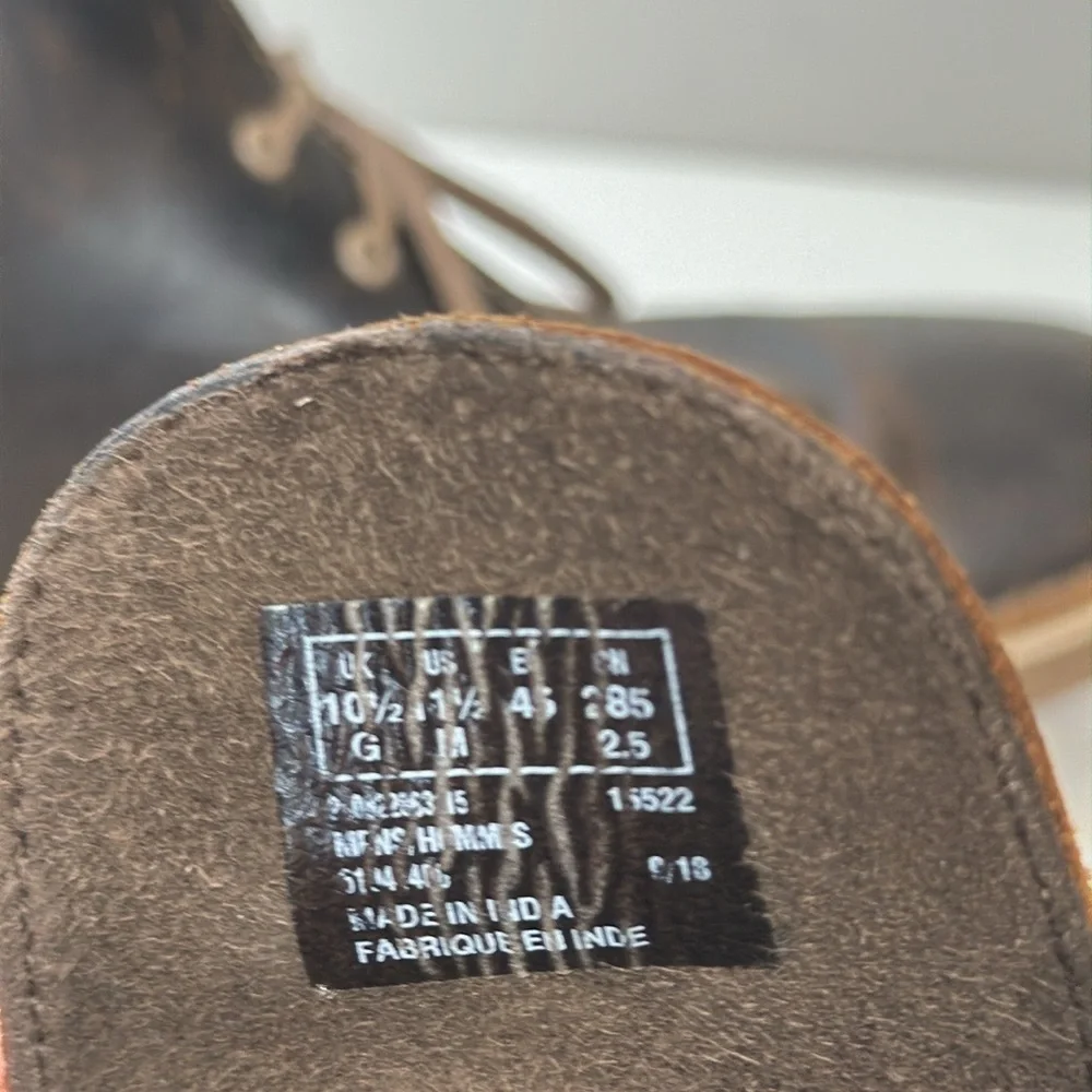 Clarks Bushacre 2 Brown Beeswax Leather Chukka Desert Ankle Boots Size 11.5
